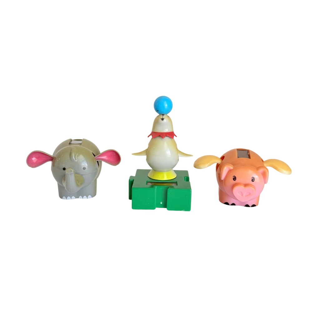 Solar Dancing Figures Set OS Multicolor Elephant Seal Pig Toys